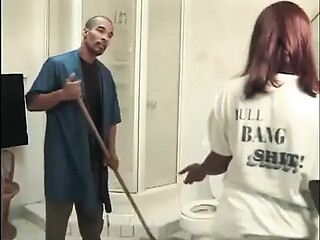 Double penetration for the black pussy