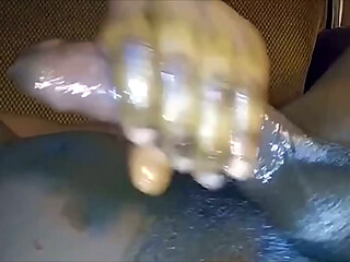 Huge BBC Handled In Passionate Solo