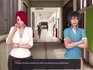 French MILF gets naughty with student
