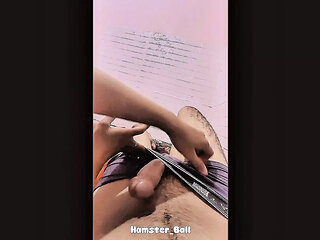 POV On Step Sister Handjob In Room During Sleepover Together