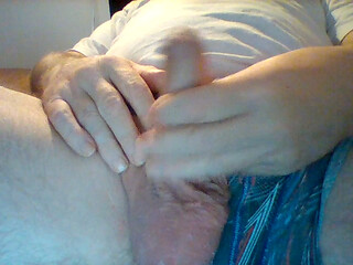 Lying on the Bed Playing with My Cock Dreaming of Playing with Another Cock