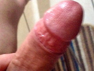 Masturbating.