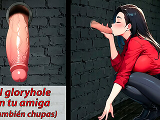 JOI para sentirte en un gloryhole. Tu eres el que chupa. Audio espa&ntilde_ol.