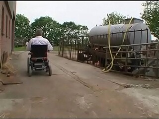 Master and slave engage in kinky BDSM scene