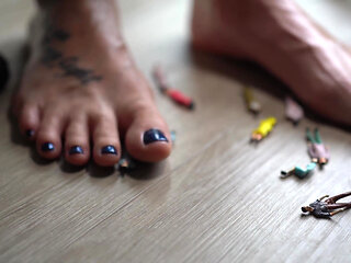 Stepping on Little People with My Barefeet