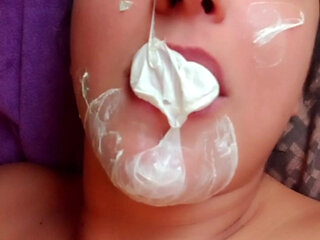 Sticky Bubblegum Facial - Nude POV - Bunny Looner