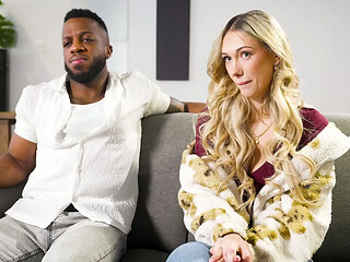 Cheerleader Sky Pierce Can'_t Resist A Football Player'_s Big Black Cock