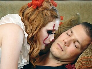 Unleash your wildest fantasies with Codey and Scarlet in a steamy session of forbidden desires