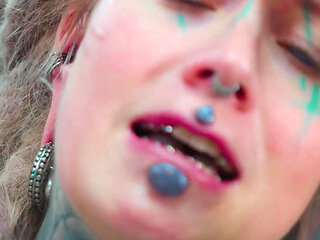 Hard Anal Fuck for Tattooed Girl - Balls Deep Assfuck for Goth Slut - ATM, Facial