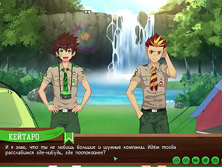 Game: Friends Camp path 2, part 21 - The top of the waterfall (russian voiceover)