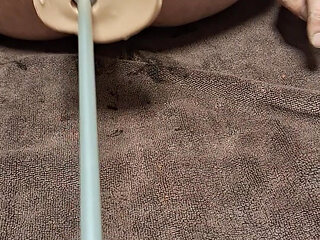 Fuckmachine and cum on asshole