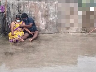 Rain Sex on Terrace