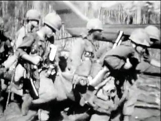 Muscular dude drills cute brunette babe with perky jugs