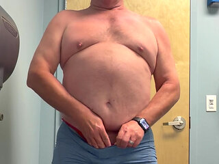 Stripping in Office Restroom