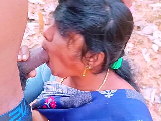 Indian Outdoor Sex. Desi Beautiful Bhabi Fucking Husbends Small Stepbrother Big Dick In Forest. Teludu Dirty Talks