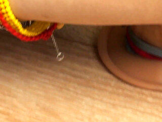 145 Hairy Forearms Fetish: Stroking Dildo with Natural Arm Hair