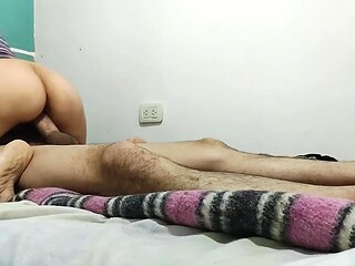 Cowgirl riding leads to intense orgasm for amateur babe