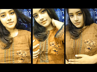 Hot Desi Girl On video call, Fingring first time with bf