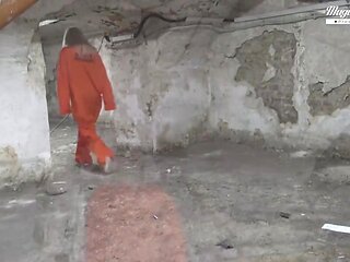 Blonde Prisoner Nesty Gets Her Pussy Satisfied