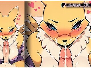 Renamon - A Milf Who Knows How To Do A Boob Job!
