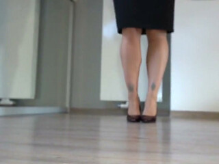Serious Boss Secretary Undressing and Posing for You - Business-bitch