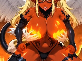 fallen Angel Turns Into Massive BBW Succubus Demoness Hentai