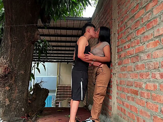 VECINA COLOMBIANA robando MANGOS de mi &Aacute_RBOL... terminamos FOLLANDO