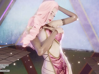 [MMD]  MINNIE - Cherry Sky - Seraphine Sexy Kpop Dance League of Legends Hentai Uncensored 4K 60FPS