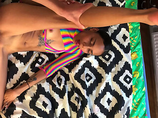 Petite Latina Plugged, Sucked &amp_ Fucked Hard