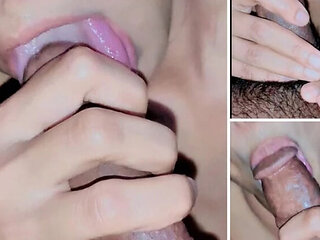 Lamby Jin Hot Desi Blowjob and Facial for 18 Year Indian Girl