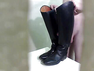 Riding boots fuck