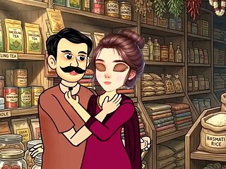 Cartoon video of Swati and shopkeeper Ramu's funny sex. fucking.