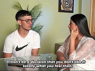 Big-breasted stepmother teaches her virgin stepson how to have sex