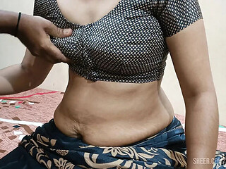 South Mistibhabi Hard Chudai in Saree  Hot Indian Maid Massage Sex