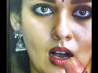Heavy cum tribute to sexy hot actress Nayanthara