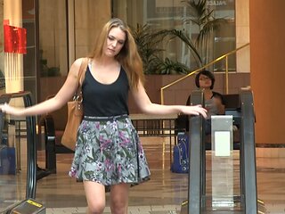 Homemade video of Mikayla with natural tits fingering herself