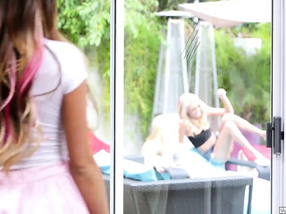 Huge Tits Threesome With Young Step-Sisters Web