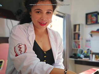Horny Latina masseuse gives a hot client special attention in roleplay JOI scene