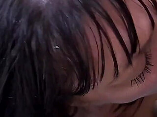 Curvy Big Tits MILF Leila Lixx Is Gangbanged in the Gloryhole and Eats Hot Cum Loads