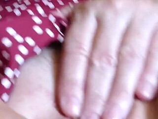 Sucking on a Sex Toy with Close up Dildo Fucking in Cute Dress