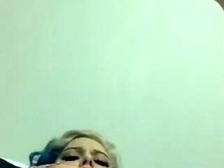 Pussy toying busty high heeled stunner solo pov masturbation
