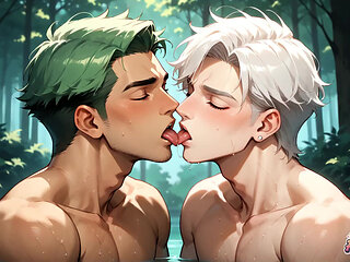 Unleash Your Horny Side with This Muscled Fellow in a Handsome Fuckfest Through the Forest! Experience the Ultimate Gay