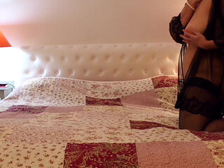 Mature Blonde Wife Enjoys Sex in Lingerie