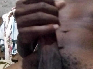 Giving a handjob