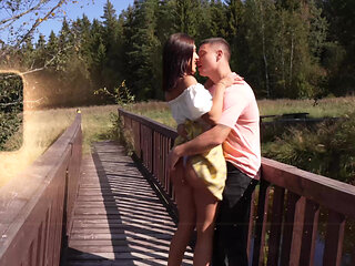 Picnic,sex and Cum on Ass on a Warm Sunny Day