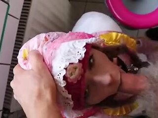 Slave slut giving head to her maledom master BDSM porn
