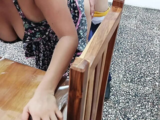 Hot Latina MILF Fucks Entrepreneur in Doggy Style at Mall - Homemade HD