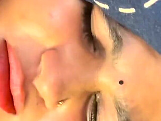 Newly Married Wife with Mehndi Hands in Orange Saree Husband Fucks Herhard