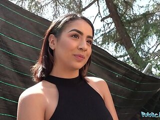 Kitty Love Gets Fucked Hard by Big Cock on Public Tour - POV Blowjob & Outdoor Sex