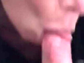 Blonde Pregnant Street Hooker Sucks Cock in Car for Snapchat